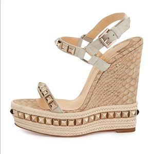 Christian Louboutin Snake/Python Espadrilles EU37